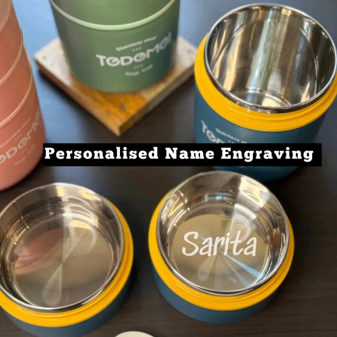 Vacuum Insulated Food Jar with Name Engraving / Personalization