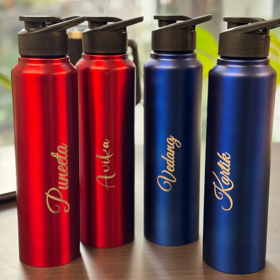 Personalised Name Engraving  Stainless Steel Water Bottle 