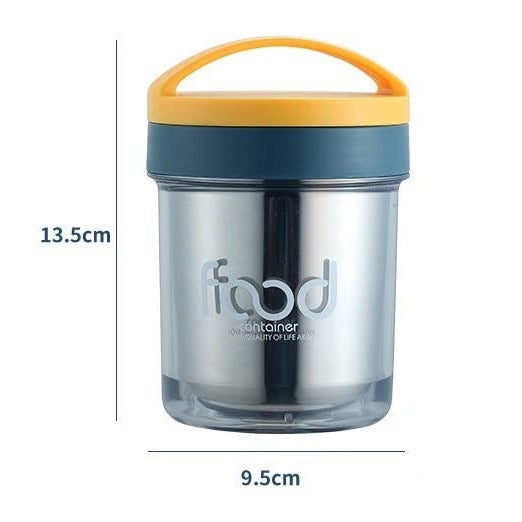 The Globo's Stainless Steel Leakproof Lunch Jar for Maggie or Noodles