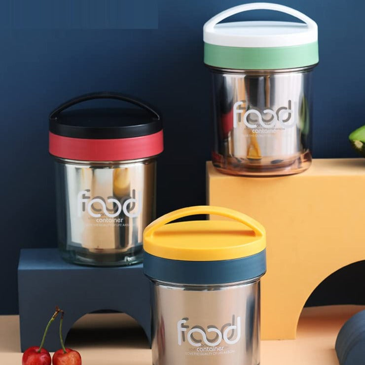 Stainless Steel Vacuum Insulated Food Jar for Liquids and Desserts