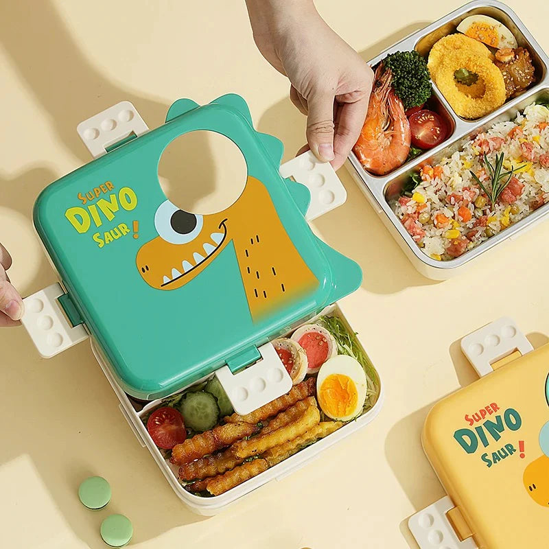 Kid's Favourite Double Decker Stainless Steel Lunch Box