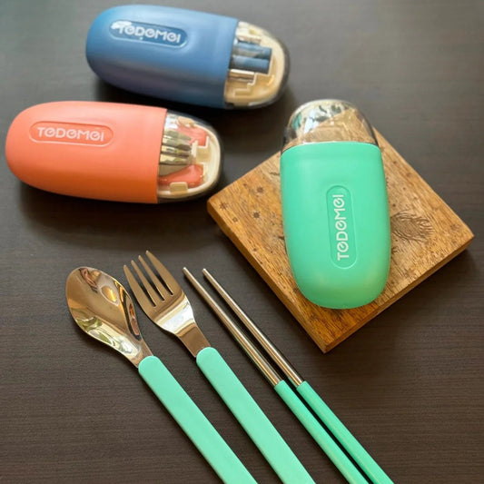 Tedemei Cute n Kawaii Travel Cutlery Set