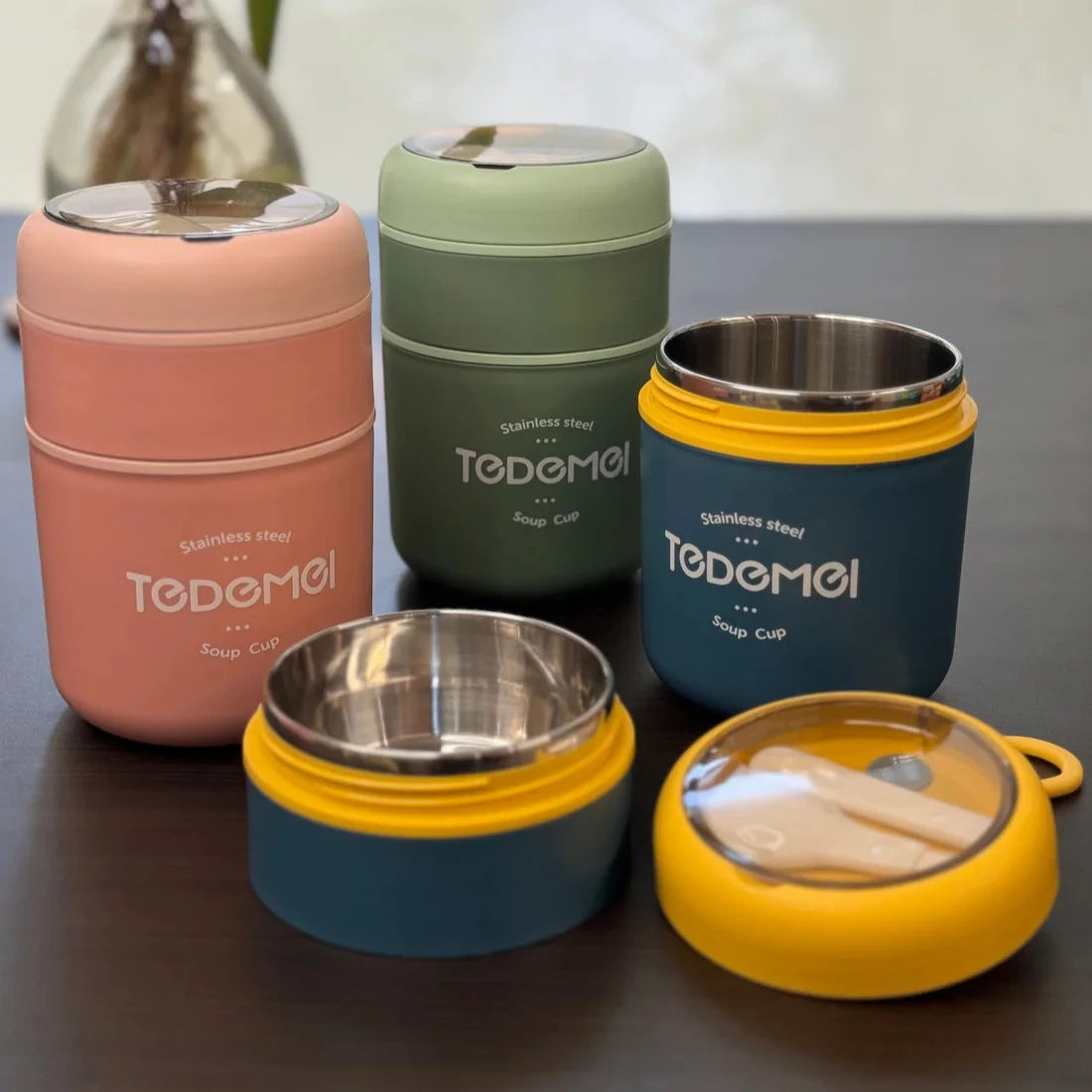 Double Decker Stainless Steal Vacuum Insulated Food Jar