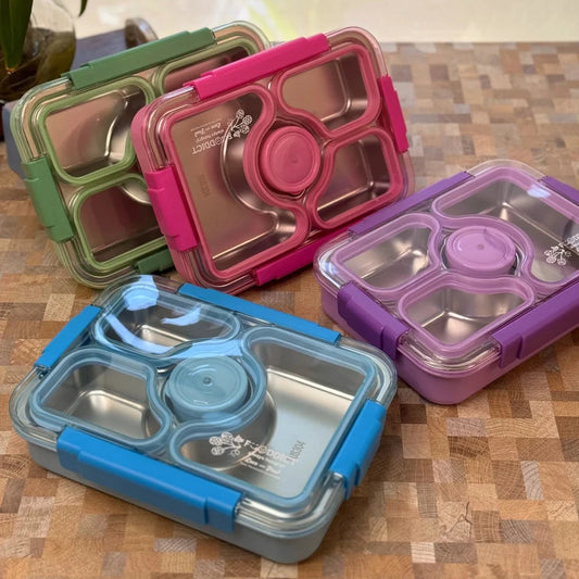 Leak - Resistant Lunch Bento Box (4 Grid) with Bowl