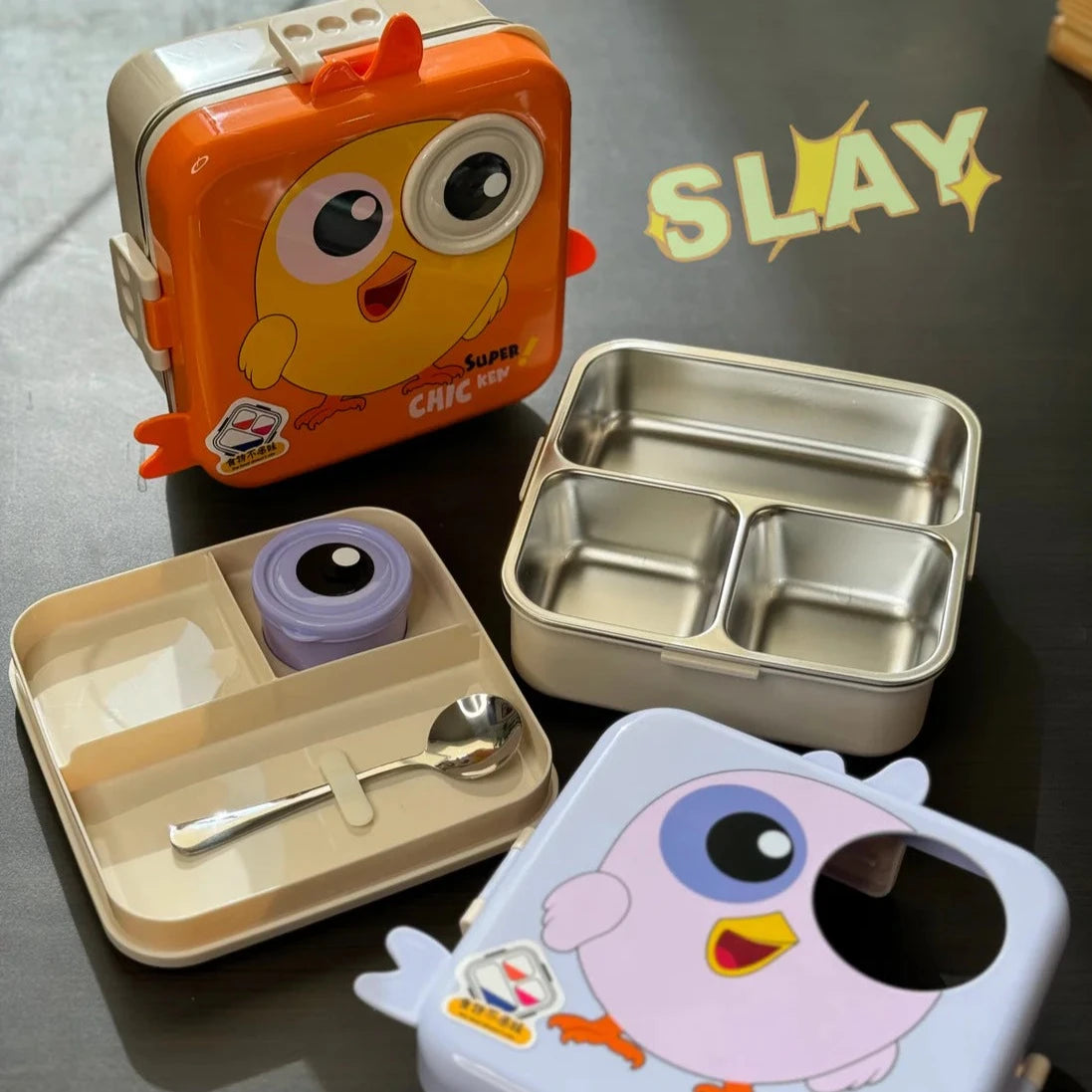 Kid's Favourite Double Decker Stainless Steel Lunch Box